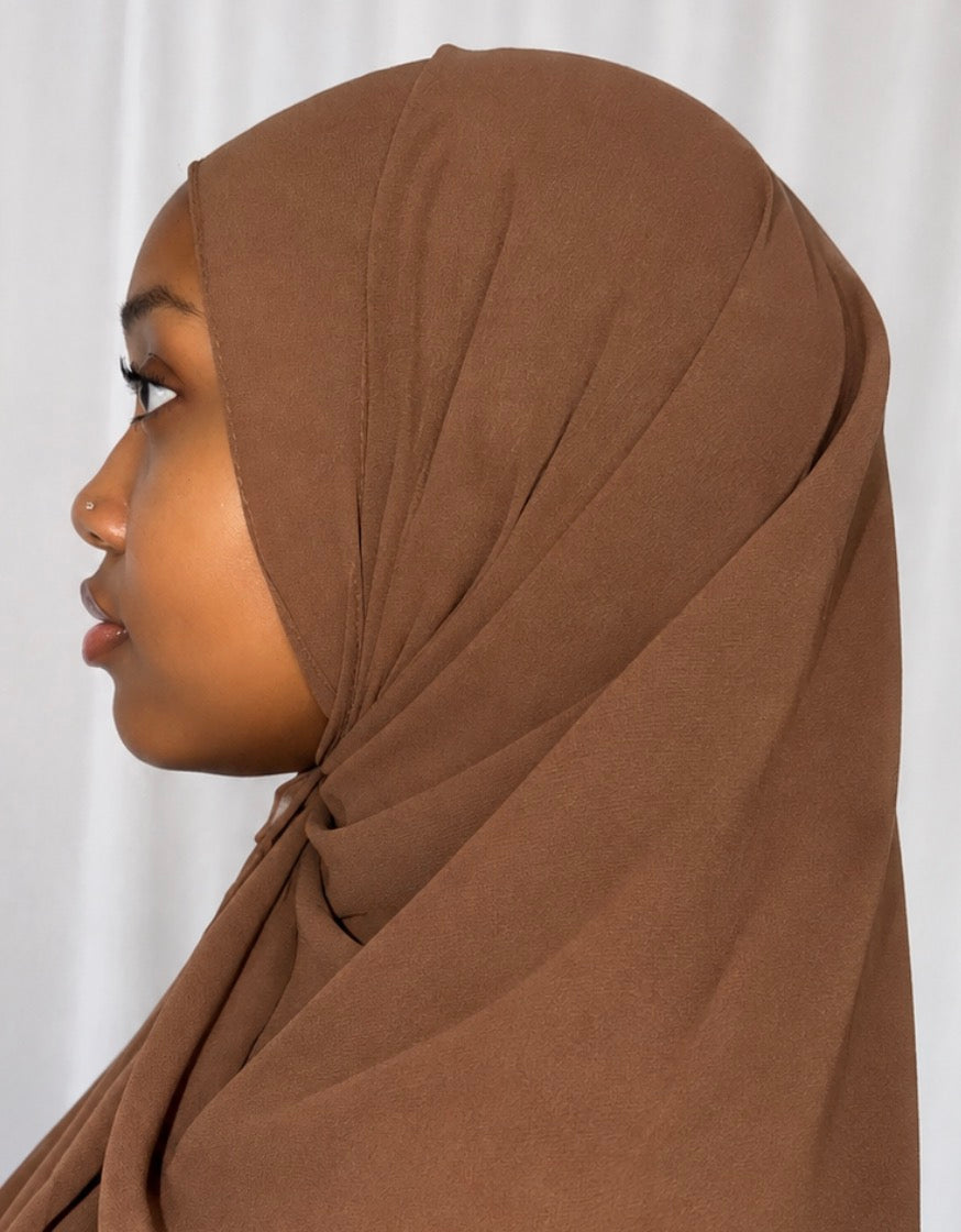 Mocha Brown Chiffon