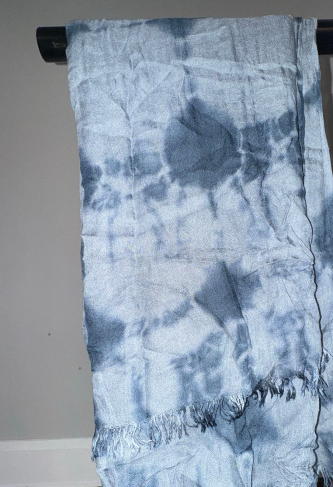 Blue Haze Tie-Dye Scarf