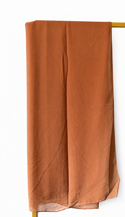 Cinnamon Brown Chiffon