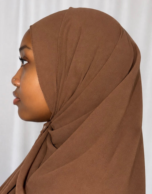 Mocha Brown Chiffon