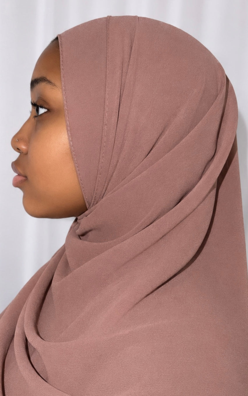 Mauve Pink Chiffon