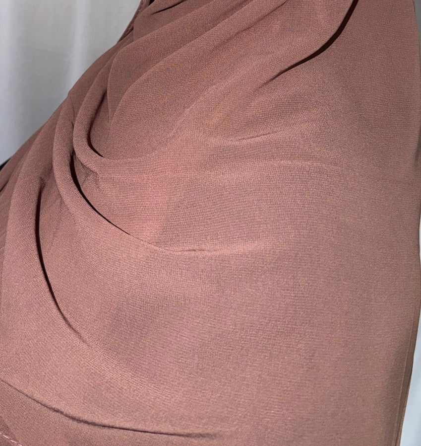 Mauve Pink Chiffon