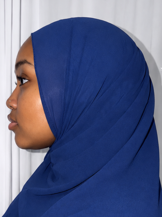 Royal Blue Chiffon